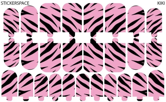 Kiki Zebre Rose Mani Wraps