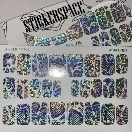 Foil Flicker Serpent Mani Wraps