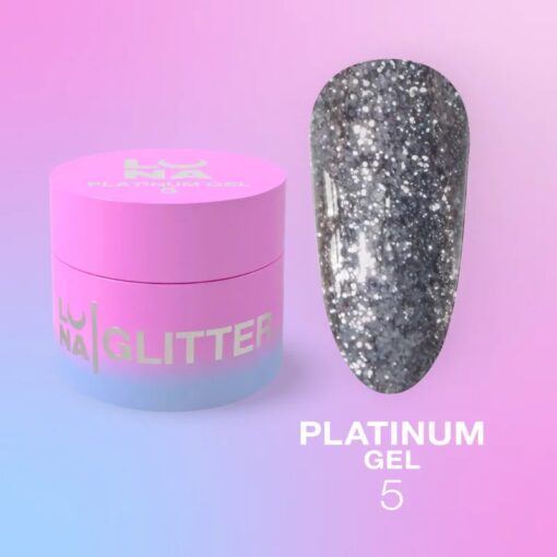 Gel Paint Glitter Platinum N°5 Luna - 5 ml
