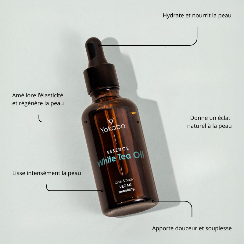 Huile Thé Blanc 50ml corps – mains – pieds – Image 2