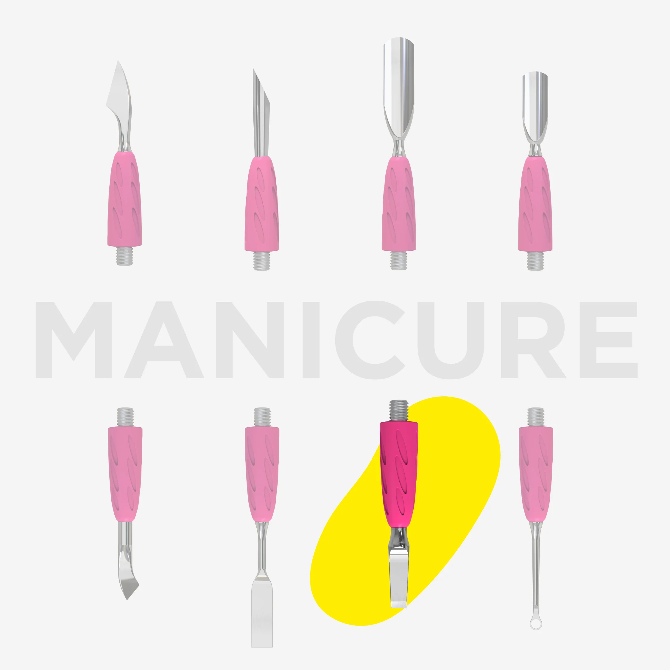 Embout Repousse-Cuticules Combo UNIQ 15 - Lame Droite – Image 5