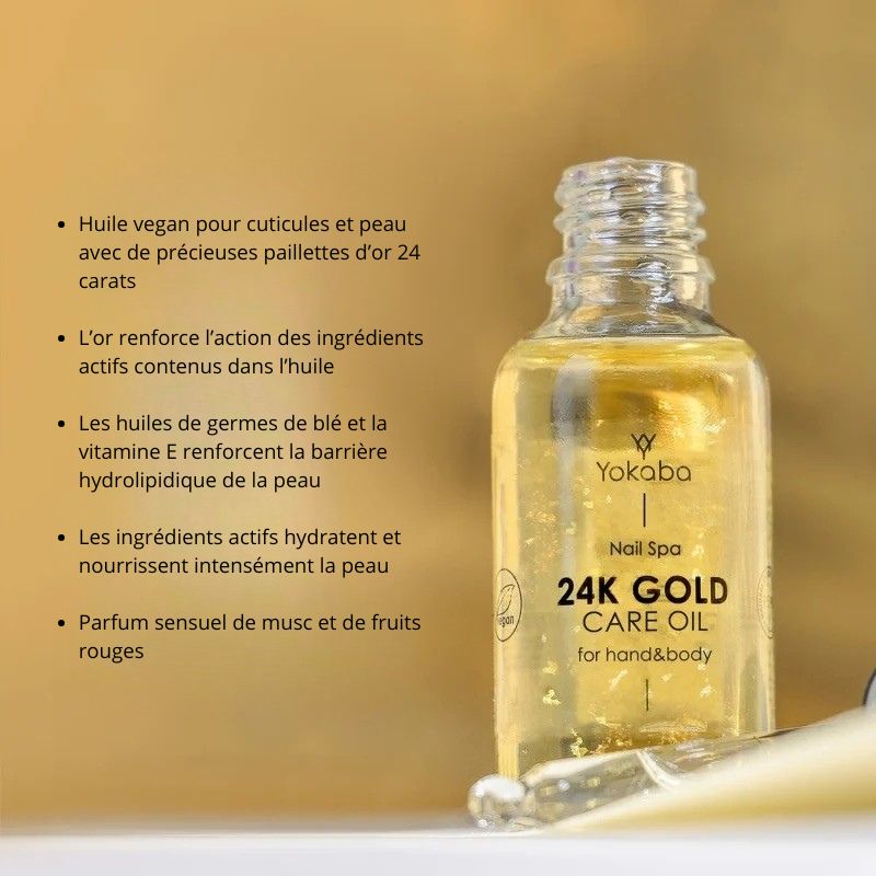 Huile éclats or 24 K 30 ml visage et corps – Image 3