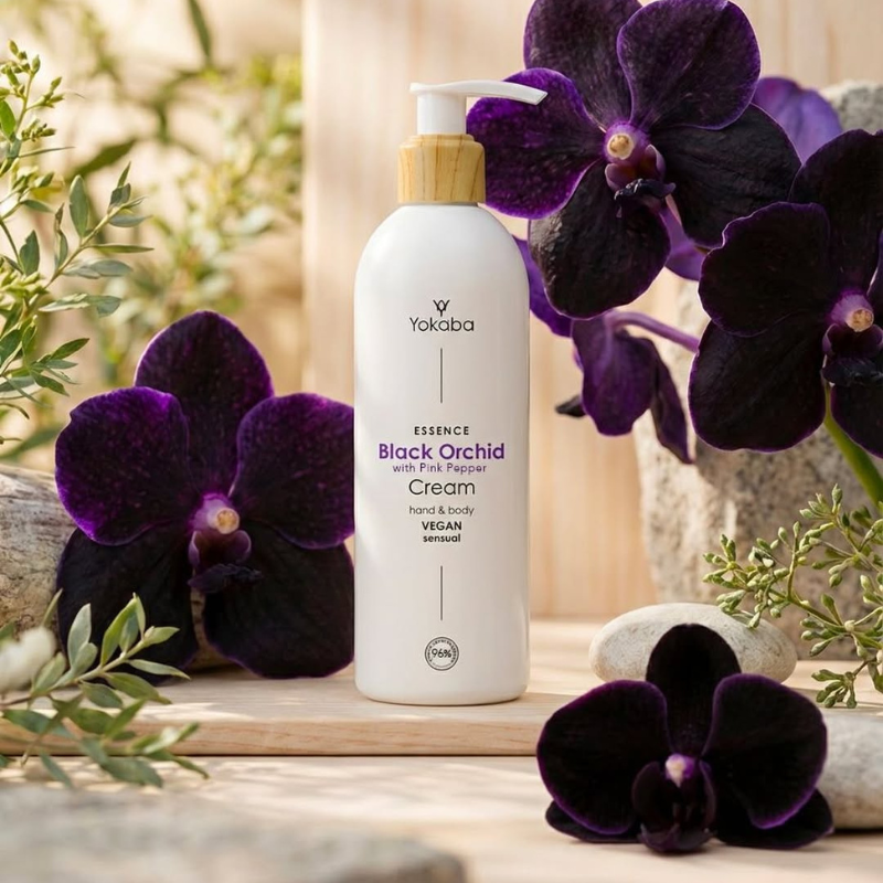Crème Mains et Corps Orchidée Noire au poivre rose 240 ml – Image 2