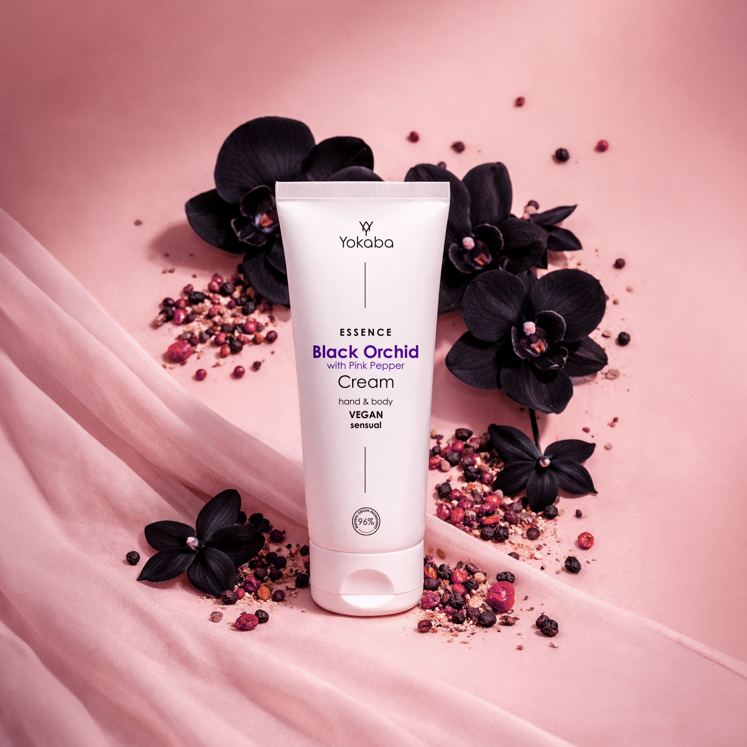 Crème Mains et Corps Orchidée Noire au poivre rose 75 ml – Image 2