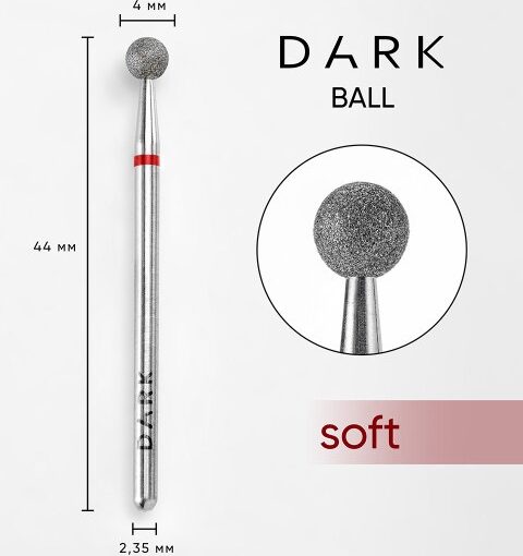 Fraise Boule rouge 040 Dark N°115