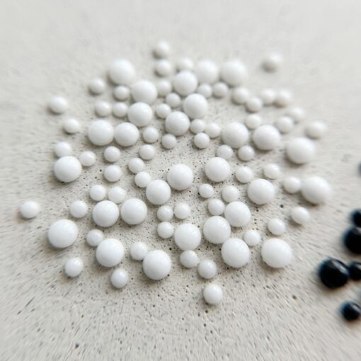 Perle Blanche Mate en céramique