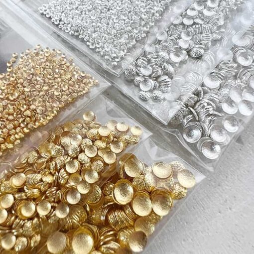 Bijoux | Rond Embossé Givré Or Mini par Marie Ève Mongeau