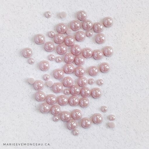 Perle Rose quartz en céramique