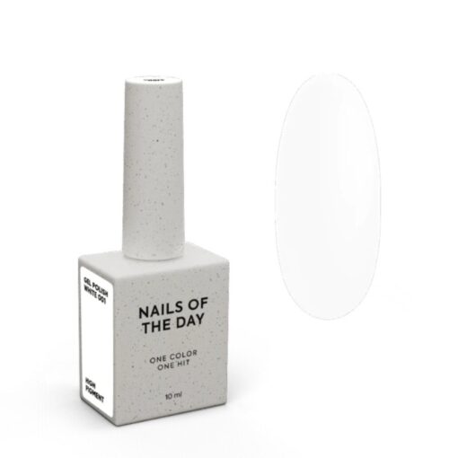 001 Let's Special White vernis semi permanent 10 ml sans Hema - NOTD