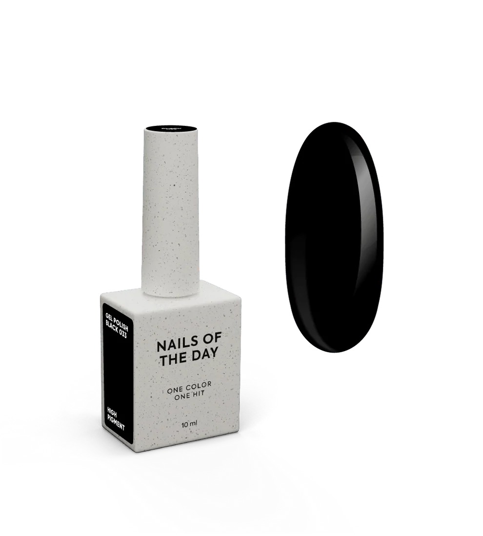 033 Let's Special Black vernis semi permanent 10 ml sans Hema - NOTD