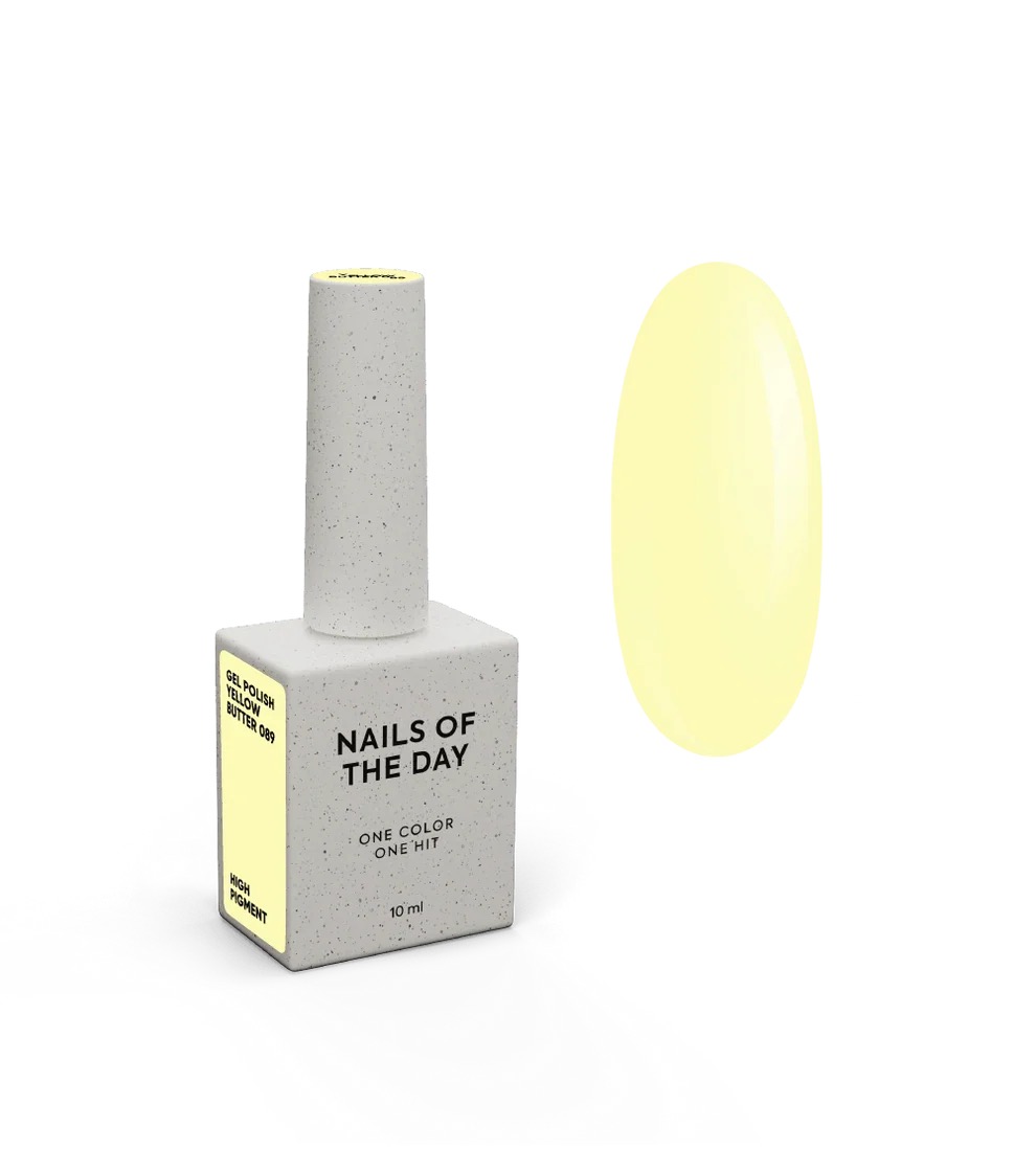 089 Yellow Butter vernis semi permanent 10 ml sans Hema - NOTD