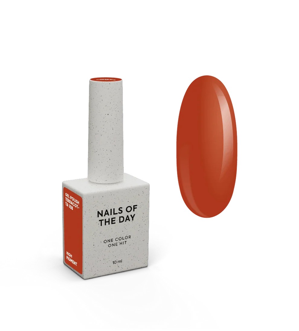 108 Terracotta vernis semi permanent 10 ml sans Hema - NOTD