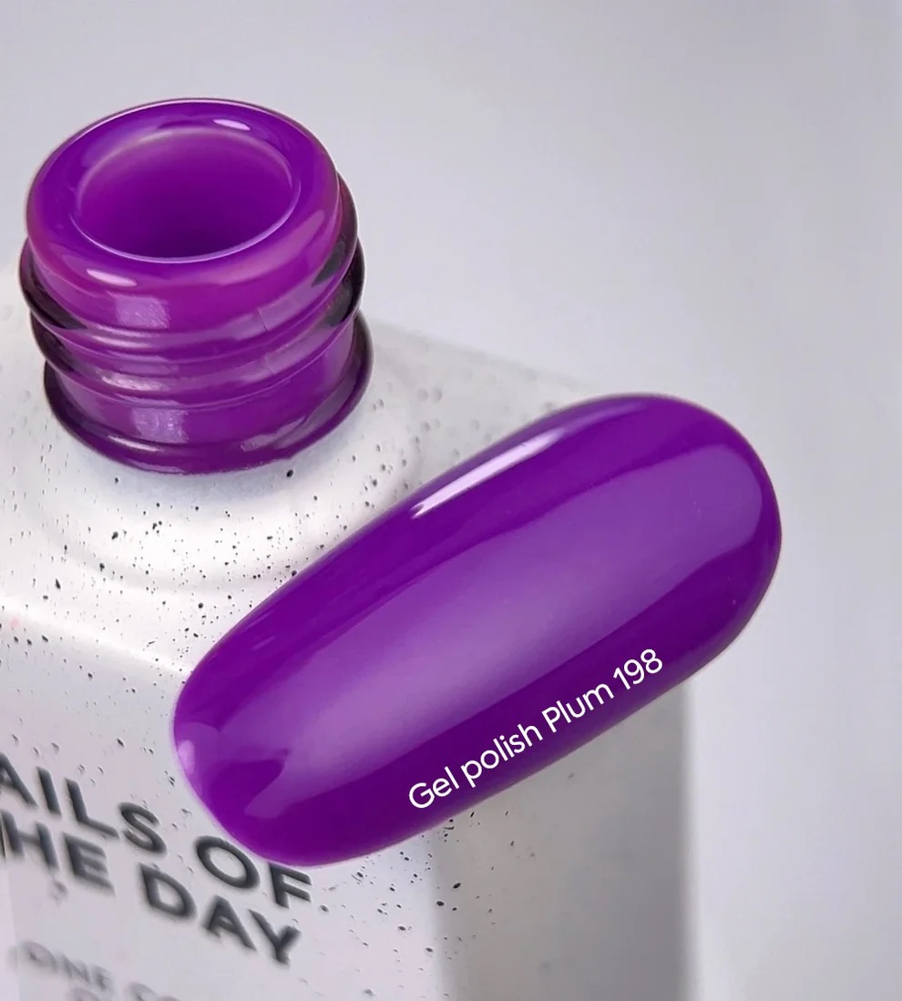 198 Plum vernis semi permanent 10 ml sans Hema - NOTD – Image 3