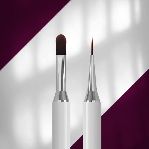 STALEKS EXCLUSIVE - Pinceau double face pour gel 11 mm / liner 12 mm