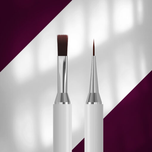 STALEKS EXCLUSIVE - Pinceau double face pour gel 10 mm / liner 10 mm