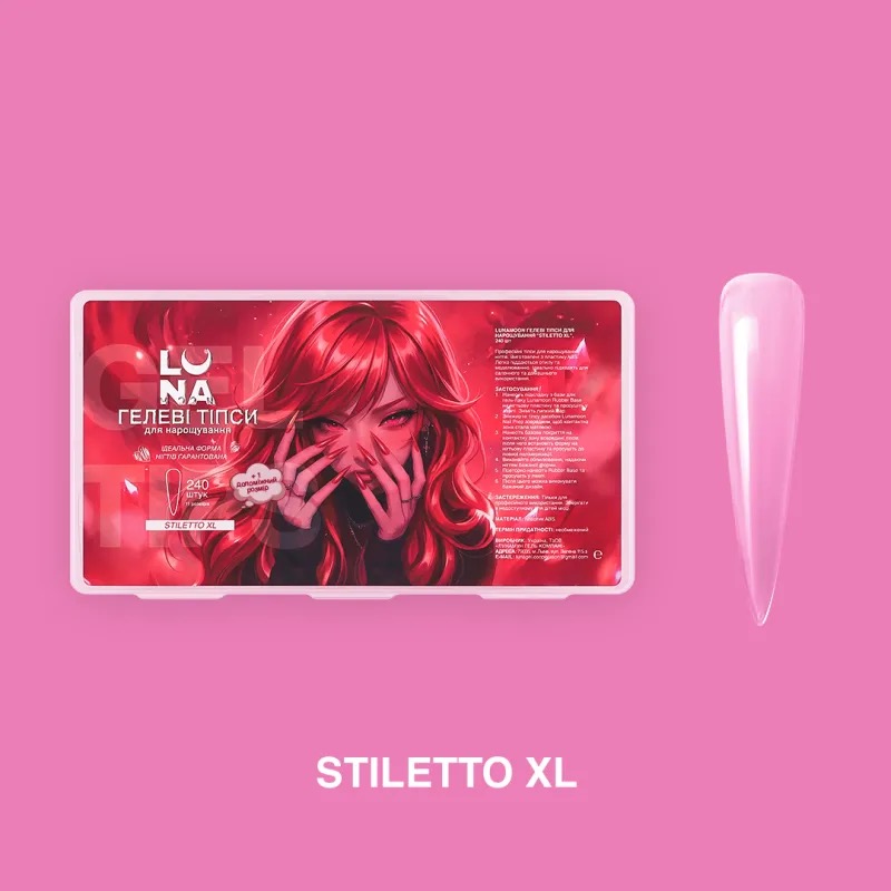 Stiletto XL Gel X Capsules | Luna Moon