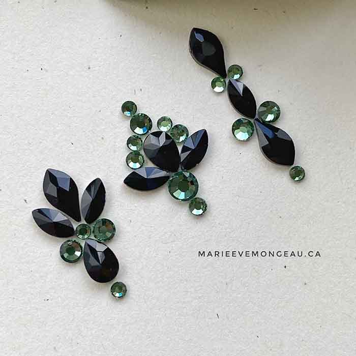 Diamants formes | Satin Noir | Marie Ève Mongeau – Image 8