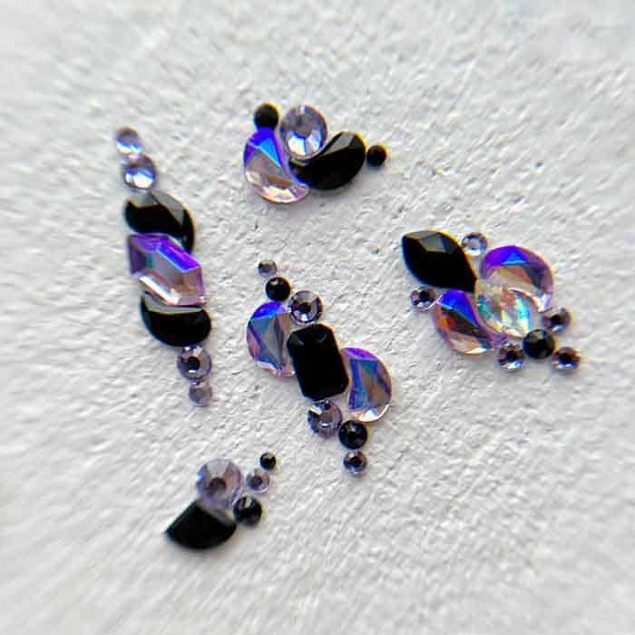 Diamants formes | Satin Noir | Marie Ève Mongeau – Image 6