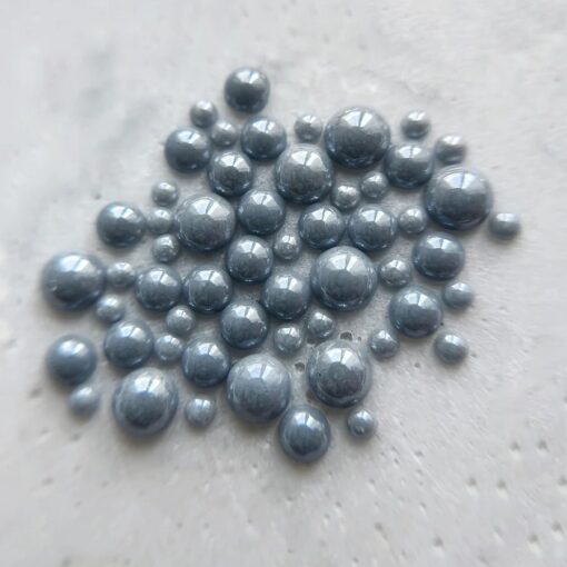 Perle Bleu Gris | en céramique | Marie Ève Mongeau