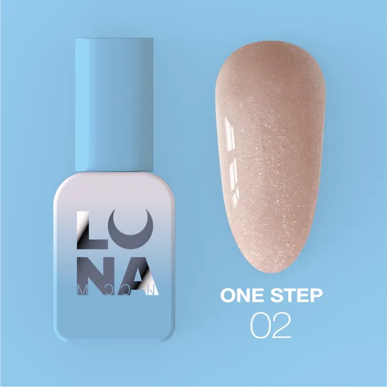 One Step 02 - vernis semi 3 en 1 pour pédicure | Luna Moon